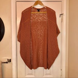 Burnt orange Forever 21 sleeveless cardigan